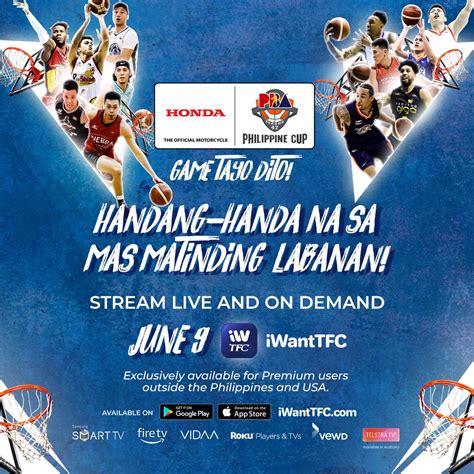 PBA Season 47 Philippine Cup on iWantTFC .